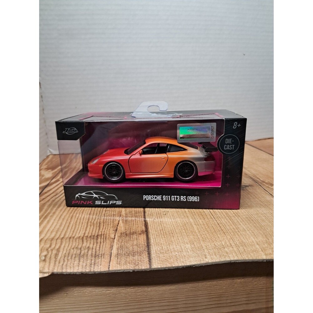 Jada 1/32 Pink Slips Porsche 911 GT3 RS Matt Orange and Silver Metallic